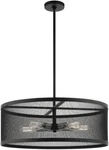 Livex Lighting 46215-04 Industro Chandelier Black With Brushed Nickel Accents. Fixed Price $200.00.