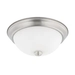 Homeplace Lighting Lt Ceiling Light, 11"X4.5", Nickel, Soft White - 214721BN. Fixed Price $35.00.