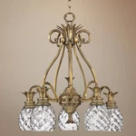 Hinkley Plantation 25" Wide 5-LIGHT Pineapple Glass Brass Chandelier. Fixed Price $1665.15.