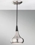 Feiss Belle Light 7 Inch Mini Pendant, Brushed Steel, P1254BS. Fixed Price $65.97.