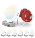 Amico 6 Pack Inch Fire Rated Led Recessed Lights 5CCT 2700K-5000K Dimmable. Fixed Price $95.88.