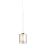 Woodbridge Lighting Steel & Glass Mini Pendant Satin Nickel Like Pottery Barn. Fixed Price $14.99.
