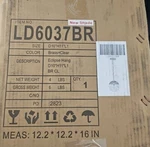 Elegant Lighting Eclipse Single 10" Wide Pendant With CLEARGLASS(LD6037BR). Fixed Price $20.00.