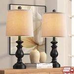 Rustic Farmhouse Table Lamp Antique Finish Bedside Lighting Eye Comfort Decor. Fixed Price $86.99.