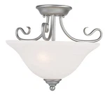 Livex Lighting 6121-91 Coronado Semi-flush Mount Brushed Nickel. Fixed Price $175.96.