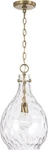 Homeplace 349012AD Brentwood Pendant, 1-LIGHT 100 Watts, Aged Brass. Fixed Price $100.00.