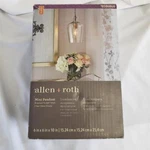 = Allen + Roth Mini Pendant Brushed Nickel Finish Clear Glass Shade 0586864. Fixed Price $52.19.