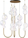 Studio SM24938 Dreamer 59"W Led Abstract Multi Light Pendant - Natural Aged. Fixed Price $5500.00.