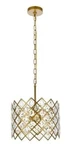 Crystal Chandelier Pendant Light Fixture Brass Modern Dining Room Kitchen 13". Fixed Price $269.91.