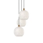 Innovations Lighting 113B-3P-14-19 White Mouchette Pendant Brass. Fixed Price $654.72.