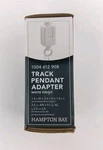 Hampton Bay 120-VOLT 150-WATT White Linear Track Pendant Or Chandelier Adapter. Fixed Price $9.00.