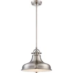 Quoizel ER1814BN Emery 1-LIGHT Pendant In Brushed Nickel. Fixed Price $359.99.