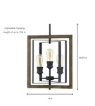 Home Decorators Collection Palermo Grove 3-LIGHT Gilded Iron Farmhouse Pendant. Fixed Price $75.27.