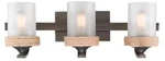 Golden Lighting Chatham 3-LIGHT Gunmetal Bronze Bath Vanity. Fixed Price $159.20.