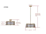 Safavieh Dia Drum Adjustable Pendant Light, Reduced Price 2172700924 LIT4185A. Fixed Price $153.00.
