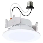 Flat Wafer 4 In. Matte White Dimmable Ic Rated 5-CCT Selectable Led Downlight Re. Fixed Price $16.67.