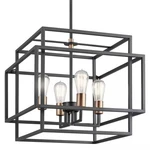 Kichler 43984 Black Taubert 4-LIGHT 18"W Single Pendant. Fixed Price $467.99.