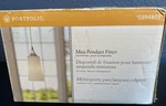 Portfolio Chrome Cylinder Pendant Light Transitional Hanging Fixture #0394803. Fixed Price $10.00.