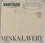 Minka Lavery 712-66A-L Led Round Flush Mount Light Fixture Coal / Black New. Fixed Price $45.00.