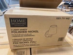 Home Decorators Collection Light Vanity Polished Nickel 1001 711 442. Fixed Price $32.07.