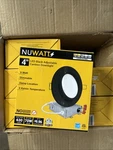 Nuwatt 4" Inch Black Adjustable Round Slim Recessed Led Ceiling Light Case Of 6. Fixed Price $64.99.