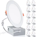 12-PACK Inch Led Recessed Lights 6500K Daylight Ultra-thin Canless Wafer Do.... Fixed Price $57.21.