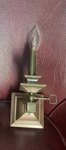 Brass Light Gallery Adjustable Wall Sconce Rust Patina 9"H. Fixed Price $31.19.
