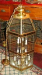 Large Maxim Lighting Chandelier 12 6 Sided Beveled Glass 44" Tall. Fixed Price $699.99.