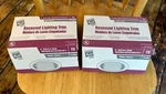 2 Pack - Commercial Electric 6 Inch White Baffle Recessed Light Trim T5 New. Fixed Price $20.00.