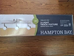 Hampton Bay 3-LIGHT Brushed Nickel Semi-flushmount Led Fixed Track Lighting. Fixed Price $48.05.