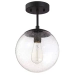 Design House 588517 Gracelyn 9"W Semi-flush Globe Ceiling Fixture Black. Fixed Price $87.97.