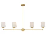 Maxim Lighting Bristol 4 Linear Pendant, Brass/satin White - 12097SWSBR. Fixed Price $241.40.