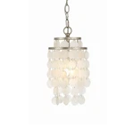 Crystorama Lighting Group BRI-3000 Silver Brielle 7"W Mini Pendant. Fixed Price $198.00.
