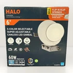 Halo Canless Led Gimbal Light 5-COLOR Selectable 60W HLA609FS5 New. Fixed Price $29.95.