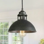Lnc 1-LIGHT Industrial Farmhouse Barn Pendant Modern Dark Gray Island. Fixed Price $39.99.