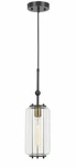 Cal Lighting Natchez Two-tone Metal & Glass Pendant With Edison Bulb. Fixed Price $20.99.