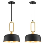 Industrial Pendant Lighting Fixture, 2-PACK Black Farmhouse Light, Vi.... Fixed Price $161.99.