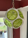 Vintage 70 Citrus Pendant Light Halo Los Angeles Boho Fixture Lite Trend. Fixed Price $300.00.