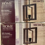 Lot Of 2-HOME Decorators Palermo Grove Iron Mini-pendant. Fixed Price $54.99.