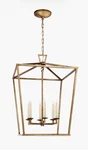 Visual Comfort E.f. Chapman Darlana Large Lantern In Gilded Iron. Fixed Price $575.00.
