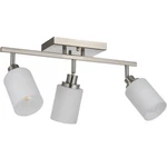 Track Lighting Fixture Ceiling, 3-LIGHTS Brushed Nickel E26 Bulb Base Adjustabl. Fixed Price $44.00.