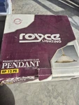 Royce Lighting Polished Brass And Frosted Glass Pendant Fixture. Fixed Price $32.72.