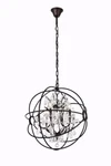 Dark Bronze Orb Globe Sphere Dining Room Crystal Chandelier Lighting 6 27". Fixed Price $1036.96.