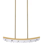 Zeev Lighting PL11609/LED-32/AGB Arcus Island Aged Brass. Fixed Price $1558.00.