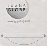 Trans Globe Lighting 2-LIGHT Led Black Flush Mount Frosted Glass 6"H 14"W GU24. Fixed Price $15.00.