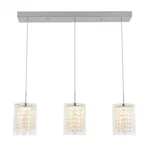 Artika Crystal Cube 13-WATT Chrome Integrated Led Kitchen Pendant Light PDT-3CC. Fixed Price $114.88.