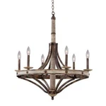 Kalco Coronado Light Chandelier, Florence Gold - 7046FG. Fixed Price $1752.00.