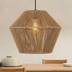 Elyona 17 Woven Rattan Pendant Light - Modern Boho Chandelier. Fixed Price $154.99.