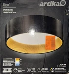 Artika Alton 13 In. 1-LIGHT Modern Black And Wood Integrated Led Cct Flush. Fixed Price $55.00.