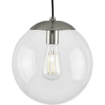 Progress Lighting Atwell Collection 1-LIGHT Clear Glass Globe Brushed Nickel .... Fixed Price $111.13.